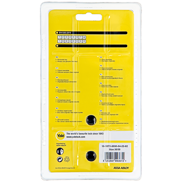 Load image into Gallery viewer, Yale 1060547 - 2 profielcil. 1000 mv 60mm(30 30) | 5 stuks