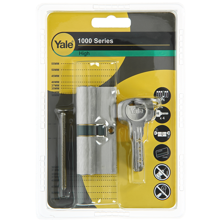 Load image into Gallery viewer, Yale 1060537 - profielcilinder 1000 mv 70mm(35 35) | 5 stuks