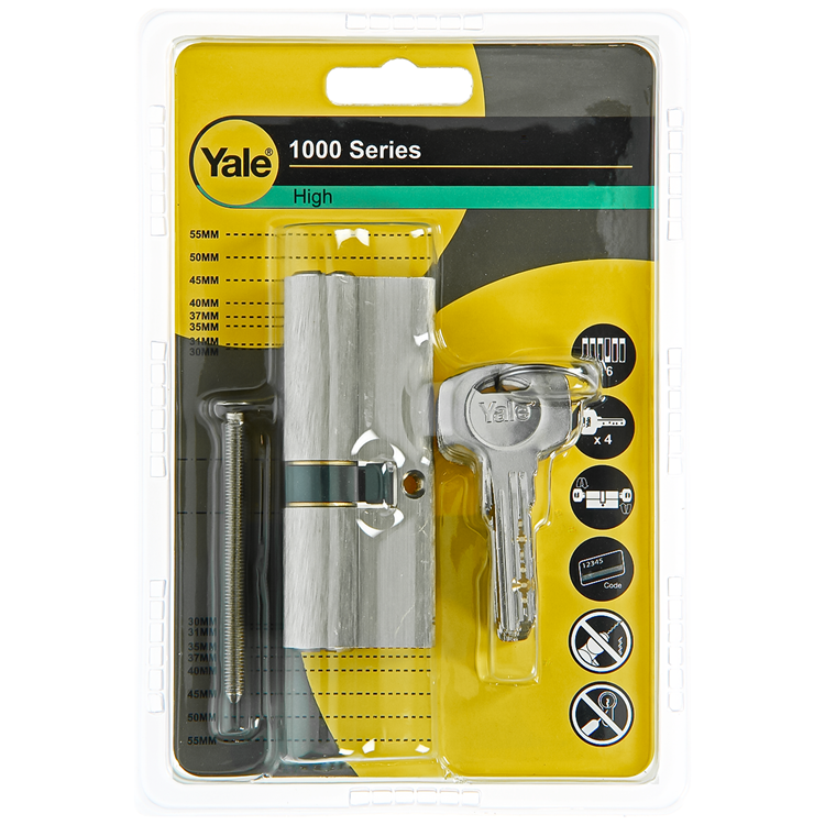 Load image into Gallery viewer, Yale 1060540 - profielcilinder 1000 mv 80mm(35 45) | 5 stuks