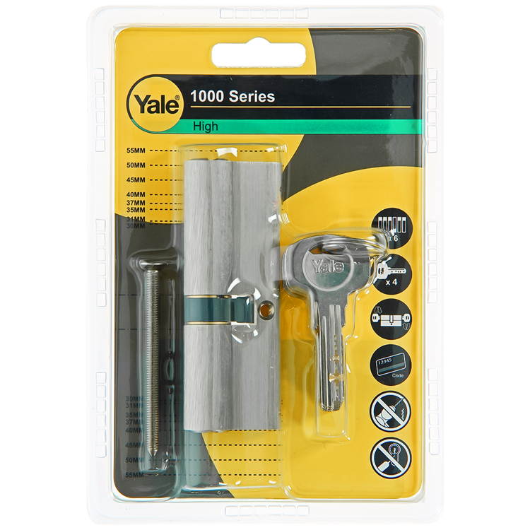 Load image into Gallery viewer, Yale 1060543 - profielcilinder 1000 mv 90mm(40 50) | 5 stuks