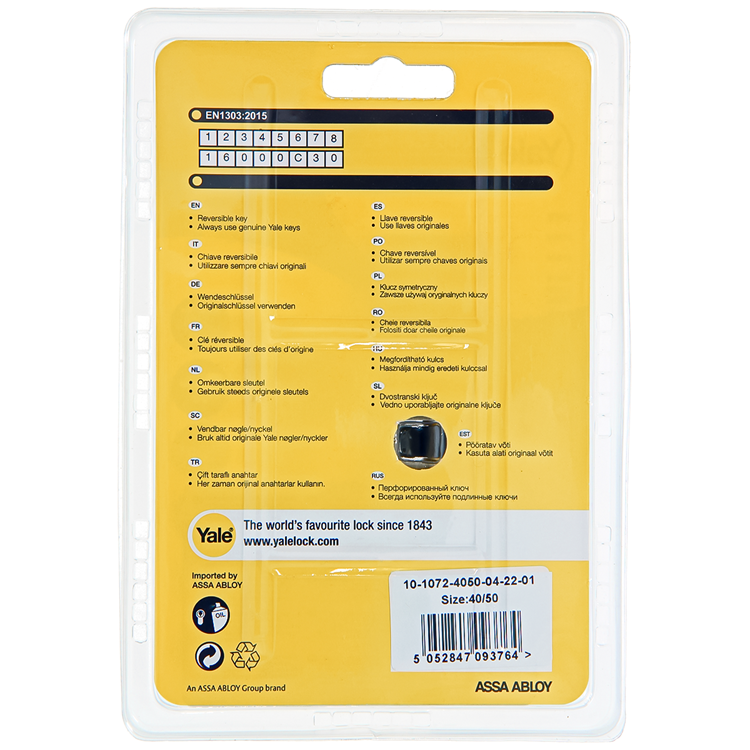 Load image into Gallery viewer, Yale 1060543 - profielcilinder 1000 mv 90mm(40 50) | 5 stuks