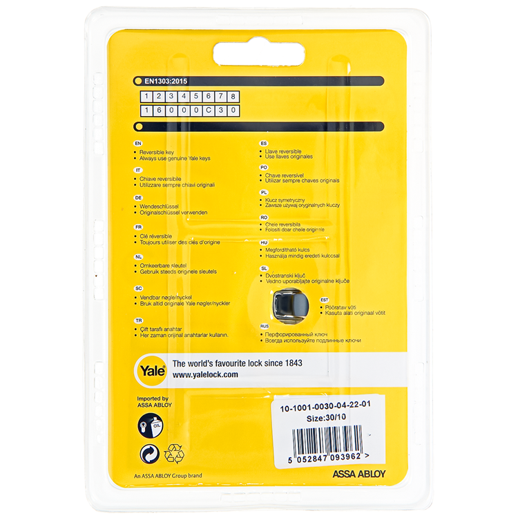 Load image into Gallery viewer, Yale 1060532 - halve profielcil. 1000 mv40mm(30 10) | 5 stuks