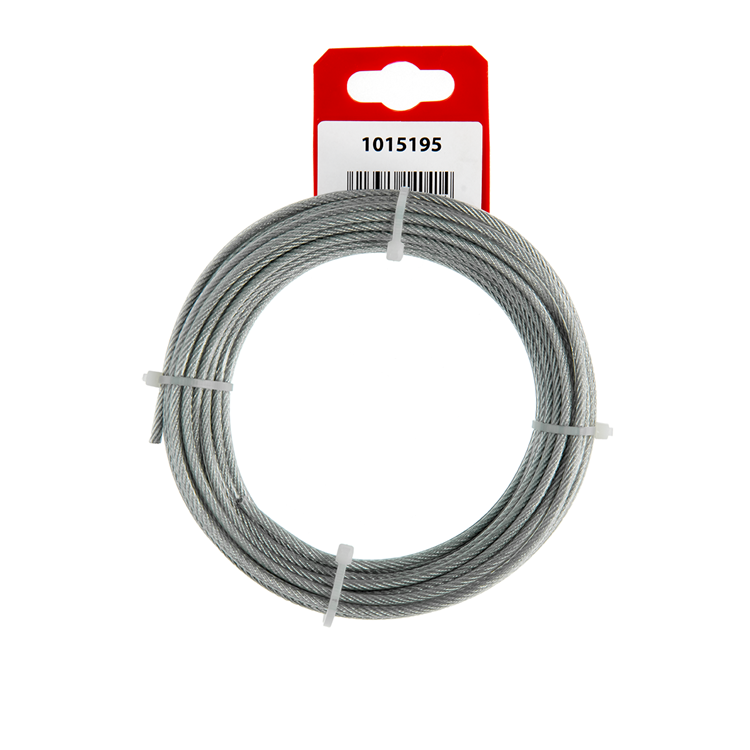 Load image into Gallery viewer, Mack 1015195 - staalkabel pvc mantel 6x7 10m 2-3mm wll 45 kg din en12385-4 | 5 stuks