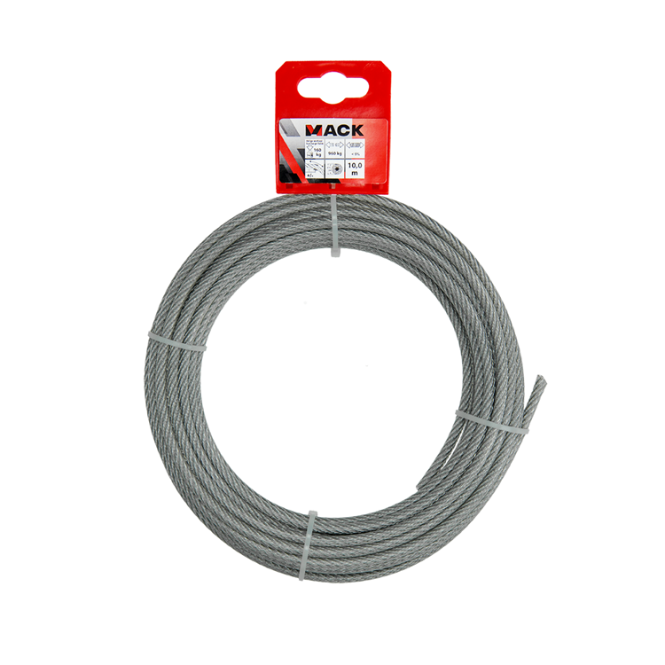 Load image into Gallery viewer, Mack 1015197 - staalkabel pvc mantel 6x7 10m 4-5mm wll 170kg din en12385-4 | 5 stuks