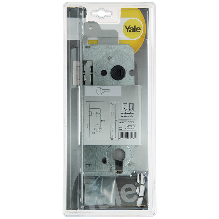 Load image into Gallery viewer, Yale 1060549 - insteekslot cil. 110 50 l-r epoxy afgerond | 1 stuks