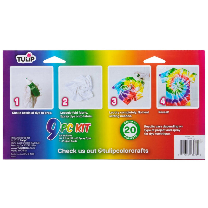 Load image into Gallery viewer, Tulip one-step tie dye • spray dye rainbow