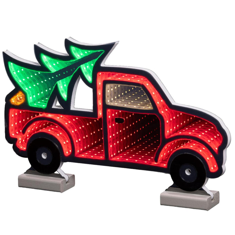 Load image into Gallery viewer, Lumineo infinity lights pick-up met kerstboom led 1,3x40x24,5cm. 3 meter