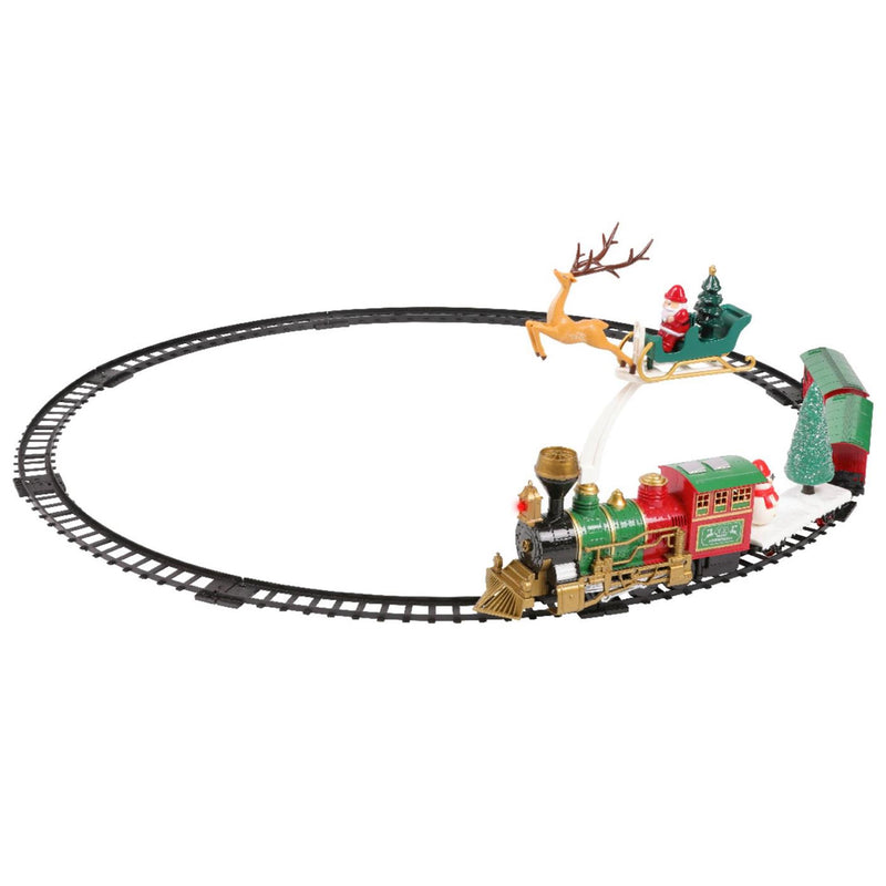 Load image into Gallery viewer, Decoris kersttrein 90x90cm op batterij met verlichting