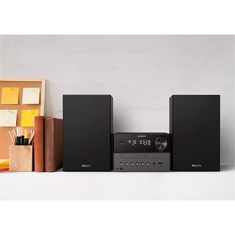 Load image into Gallery viewer, Philips TAM3505 12 Micromuzieksysteem Zwart