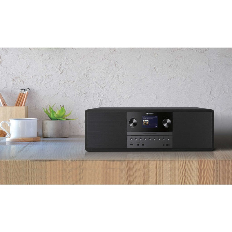 Load image into Gallery viewer, Philips tam6805 10 microsysteem zwart hout