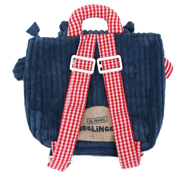 Load image into Gallery viewer, Rugtas, het hippe nijlpaard 25 x 25 cm