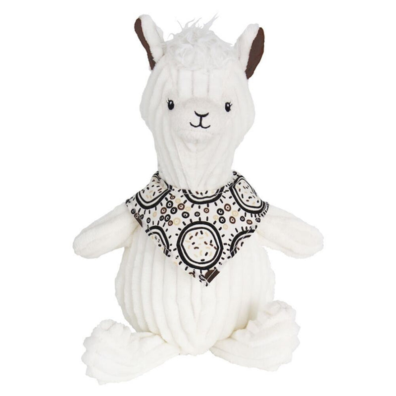 Load image into Gallery viewer, Knuffel in koker, de jonge lama 33 cm