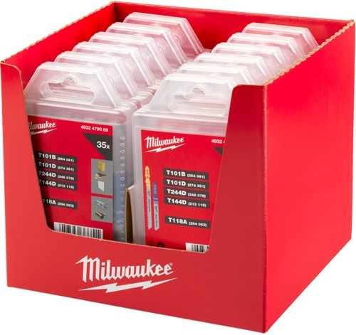 Load image into Gallery viewer, Milwaukee accessoires decoupeerzaagbladenset | hout en metaal | 35 stuks - 4932479088