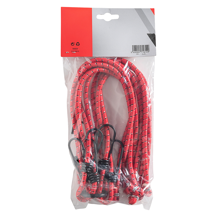 Load image into Gallery viewer, Mack 1006829 - snelbinder elastisch 8 haken rood | 5 stuks