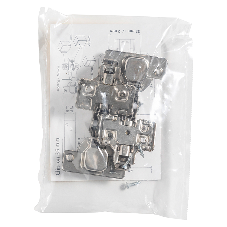 Load image into Gallery viewer, Mack 1071153 - 2 inboorsch. clip on soft cl. 35mm 110° opliggende deur | 5 stuks