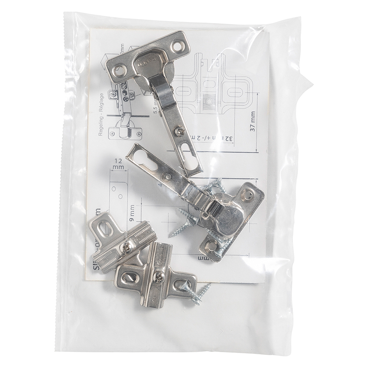 Load image into Gallery viewer, Mack 1071157 - 2 inboorscharnieren slide on 26mm 110° opliggende deur | 5 stuks