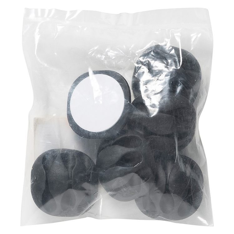 Load image into Gallery viewer, Mack 1071223 - 6 kabelhouders voor 3 kabels zelfklevend zwart | 6 stuks