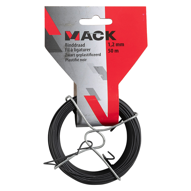 Load image into Gallery viewer, Mack 1072129 - binddraad zwart geplast. 1,2mm 50m type 2 7 | 5 stuks