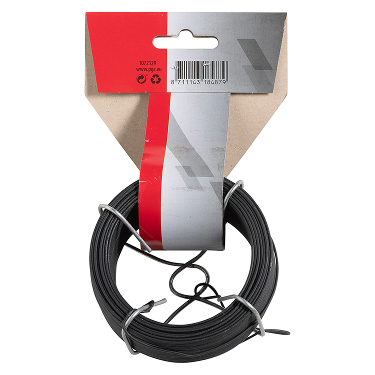 Load image into Gallery viewer, Mack 1072129 - binddraad zwart geplast. 1,2mm 50m type 2 7 | 5 stuks