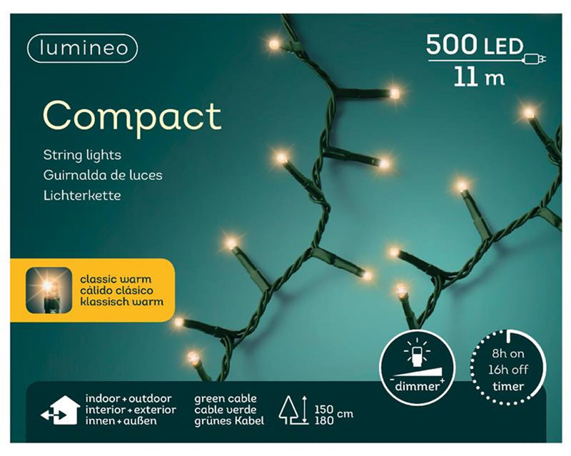 Load image into Gallery viewer, Lumineo kerstverlichting compact 500l classicwar