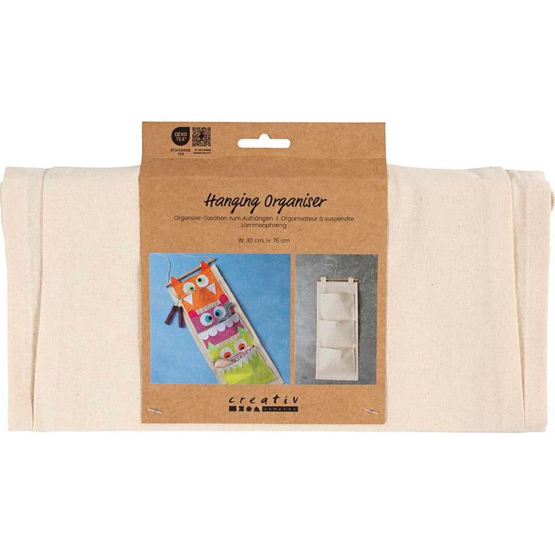Afbeelding laden in galerijviewer, Https: www.cchobby.nl hangende-organiser-h-75-cm-b-30-cm-145-gr-licht-naturel-1-stuk