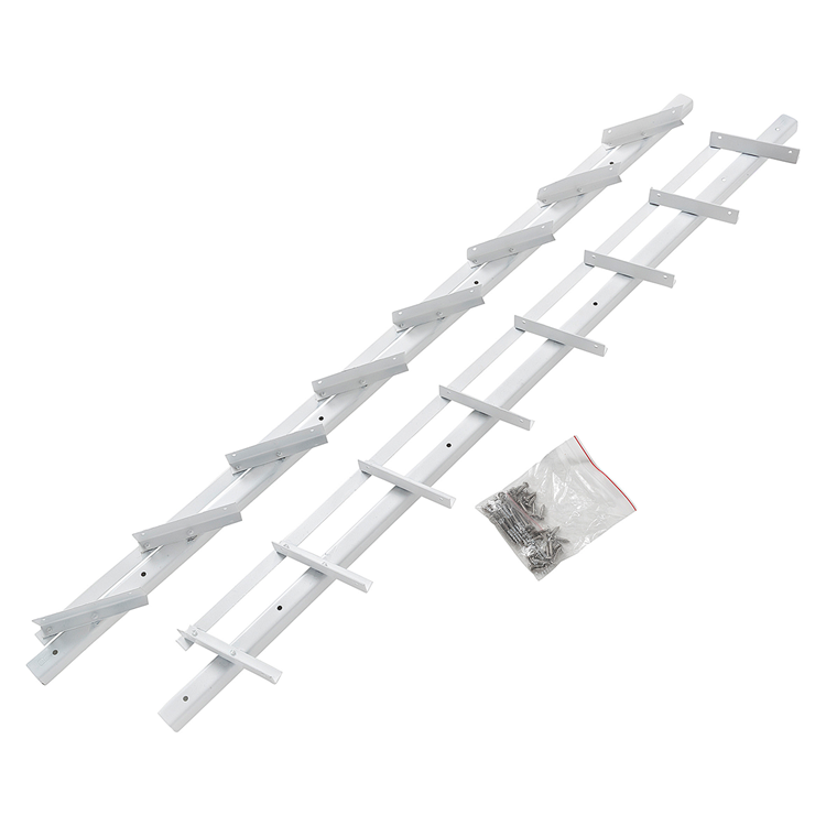 Load image into Gallery viewer, Mack 1074596 - multiflex shutters 96 cm rvs wit gecoat | 2 stuks