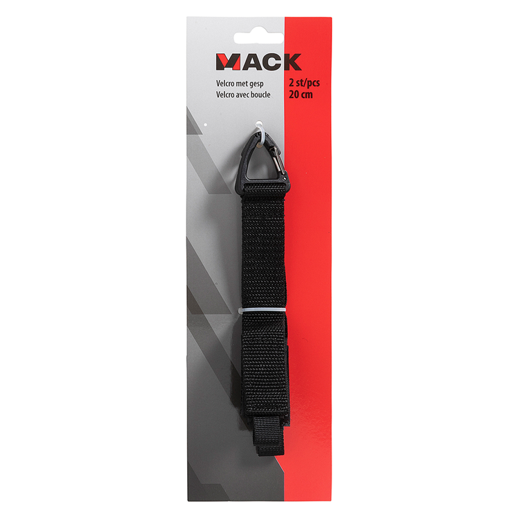 Load image into Gallery viewer, Mack 1072144 - velcro met gesp 2st 20cm | 5 stuks