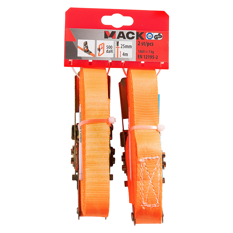 Load image into Gallery viewer, Mack 1072105 - 2 spangordels pe, ratelspanner25mm-4m max 500kg | 5 stuks