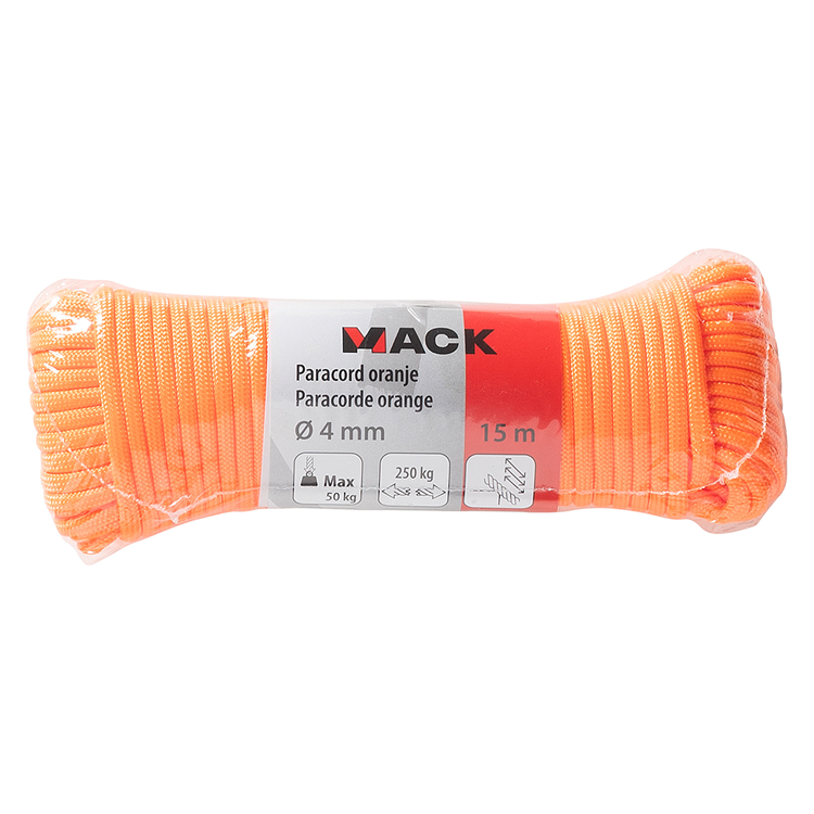 Load image into Gallery viewer, Mack 1072111 - paracord oranje 4mm 15m | 5 stuks