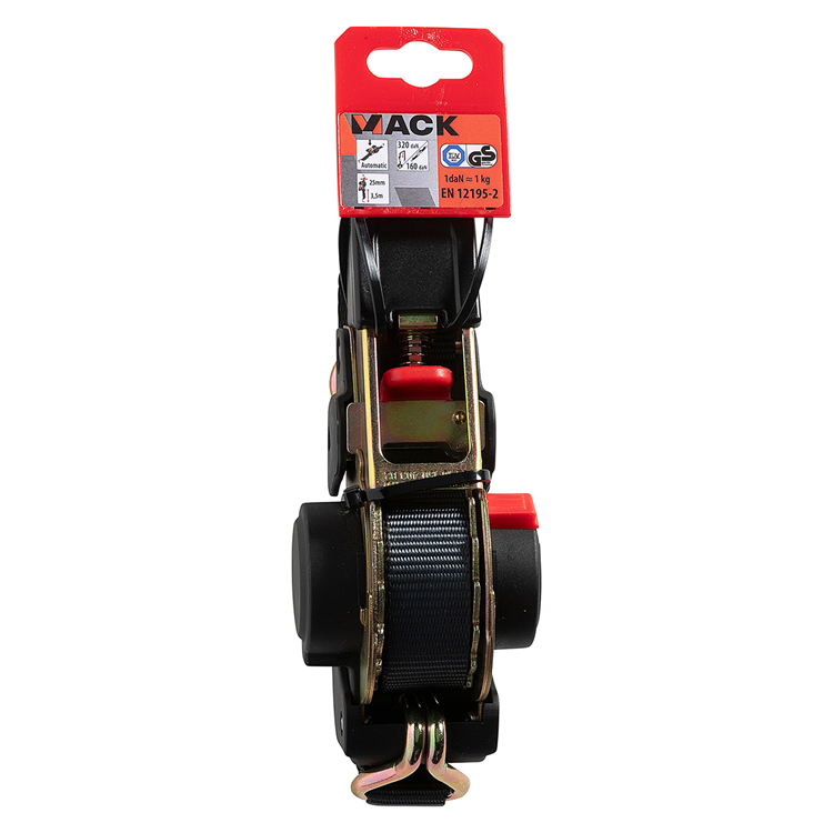 Load image into Gallery viewer, Mack 1072411 - automat.oprolbare spangordel 25mm - 3,5m | 3 stuks