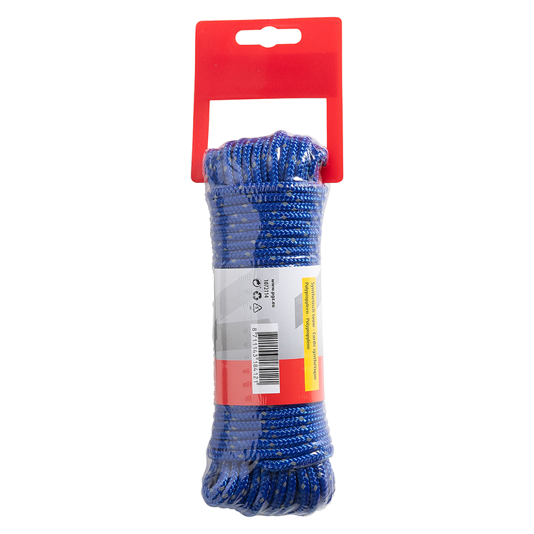 Load image into Gallery viewer, Mack 1072114 - pp gevlochten touw blauw 4mm 15m reflecterend | 5 stuks