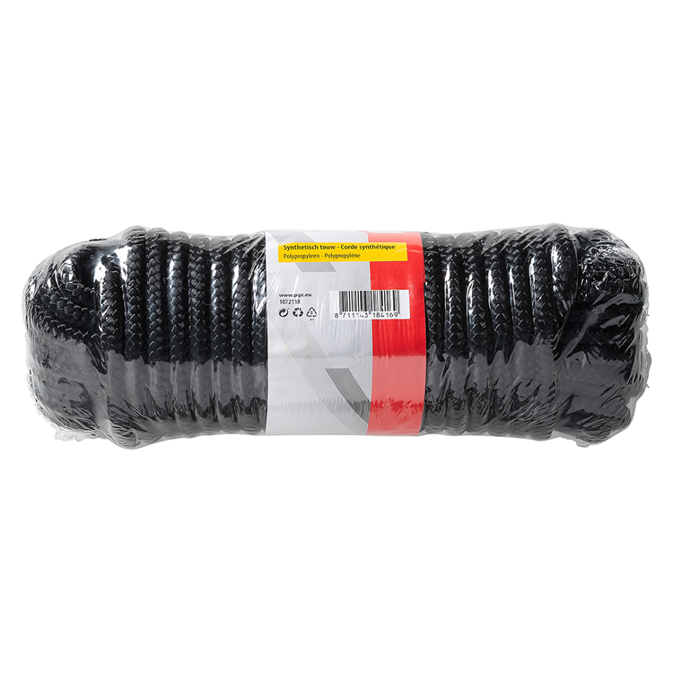 Load image into Gallery viewer, Mack 1072118 - pp gevlochten zwart streng 8mm 15m | 5 stuks