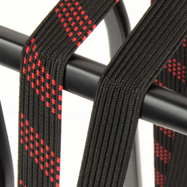 Load image into Gallery viewer, Qibbel widek veiligheidsbinder suv stalen haak 54cm zwart felrood
