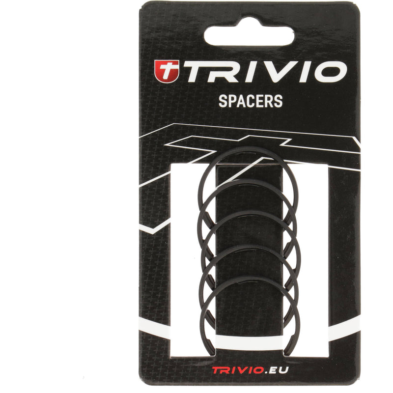 Load image into Gallery viewer, Trivio - spacer 2mm 1 1 8 aluminium zwart - 5 stuks