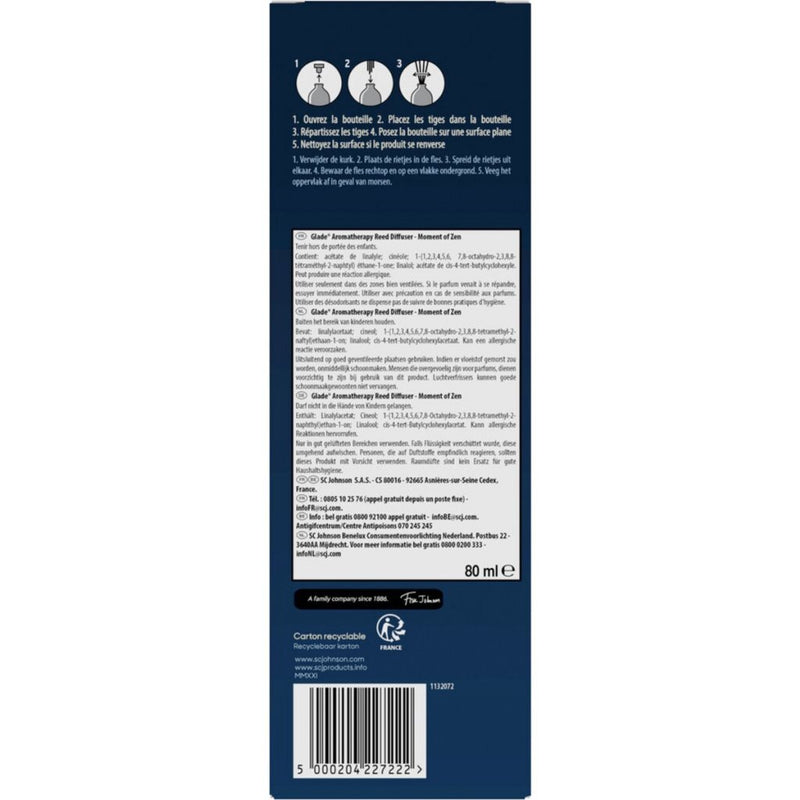 Load image into Gallery viewer, Overige merken glade aromatherapy moment of zen geurstokjes lavender sandalwood 80 ml