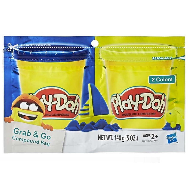 Load image into Gallery viewer, Play-doh grab and go compound bag + 2 kleuren klei