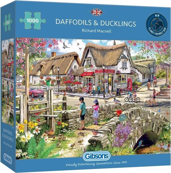 Afbeelding laden in galerijviewer, Gibsons puzzel daffodils and ducklings 1000 stukjes
