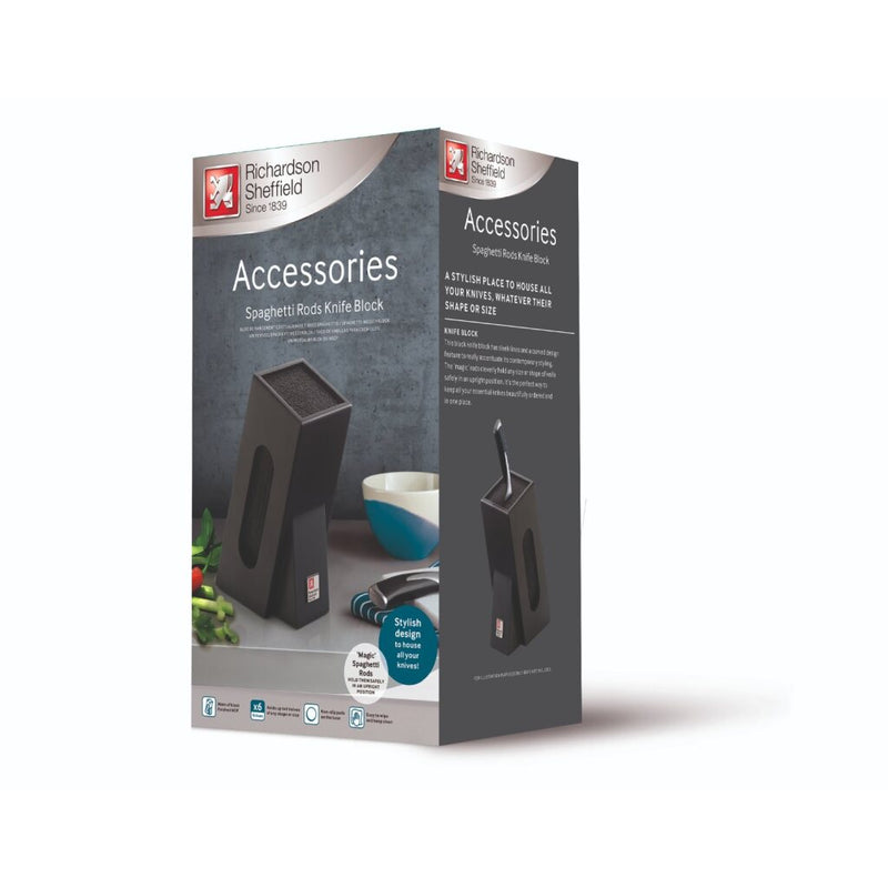 Load image into Gallery viewer, Richardson sheffield spaghetti rods houten messenblok zwart