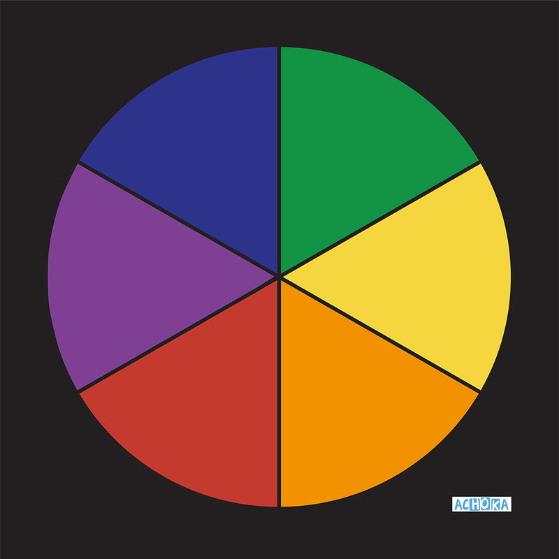 Load image into Gallery viewer, Achoka Speelkleed Primaire Kleurencirkel, 100x100cm