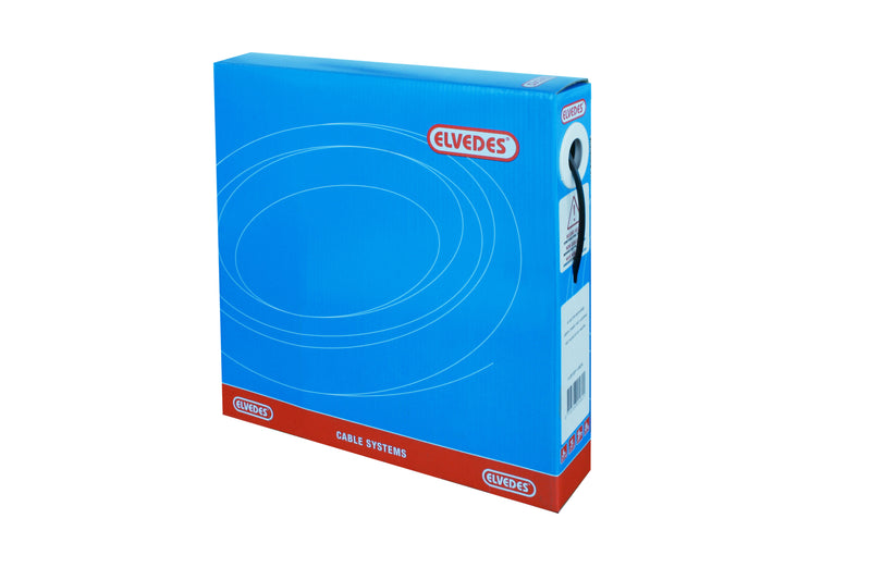 Load image into Gallery viewer, Rem buitenkabel Elvedes met voering ø5,0mm 30 meter - zilver (in een doos)