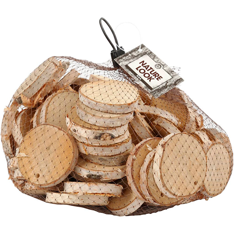 Load image into Gallery viewer, Creativ company https: www.cchobby.nl houten-schijven-met-gat-d-35-45-mm-gatgrootte-4-mm-dikte-7-mm-500-gr-1-doos