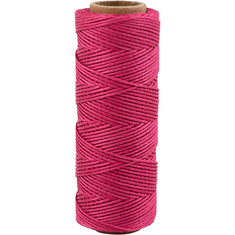 Load image into Gallery viewer, Creativ company http: www.cchobby.nl bamboekoord-dikte-1-mm-donkerroze-65-m-1-rol