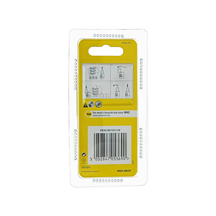 Load image into Gallery viewer, Yale 1065213 - hangslot 20mm alu zilver std | 6 stuks