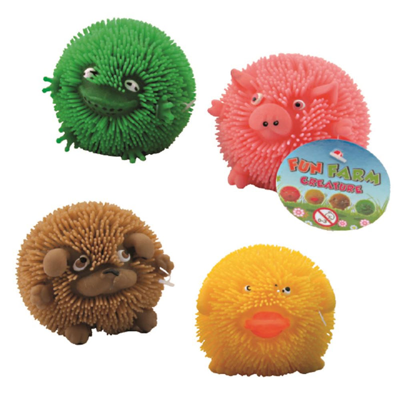 Load image into Gallery viewer, Boerderij puffer bal, 4 assortie. 3+