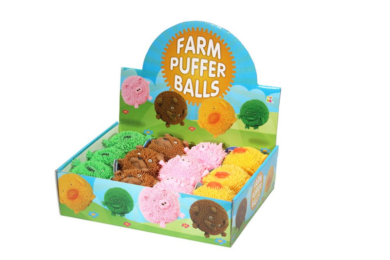 Load image into Gallery viewer, Boerderij puffer bal, 4 assortie. 3+