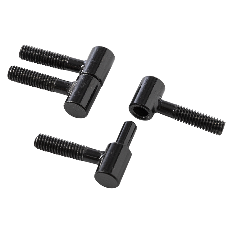 Load image into Gallery viewer, Mack 1071183 - 2 meubel inboorpaumellen zwart ø 9 x 23 mm | 5 stuks