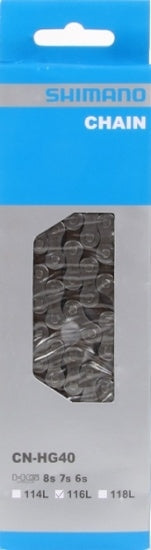 Load image into Gallery viewer, Shimano HG40 Ketting 6 7 8v 116 Schakels - Grijs