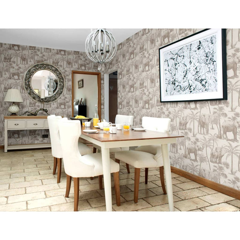 Load image into Gallery viewer, DUTCH WALLCOVERINGS DUTCH WALLCOVERINGS Behang Elephant Grove beige