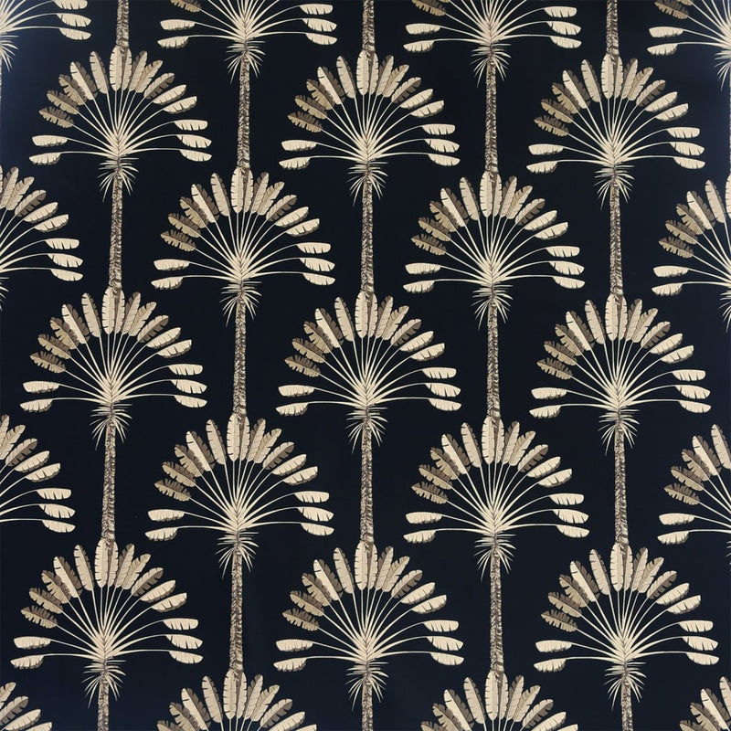 Load image into Gallery viewer, Dutch wallcoverings behang palm palace zwart en goudkleurig