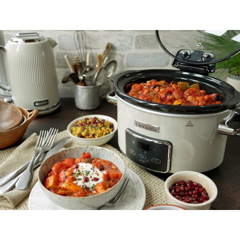 Afbeelding laden in galerijviewer, Crock-Pot Crock-Pot CR060 Slow Cooker 3.5L Cr egrave;me Wit